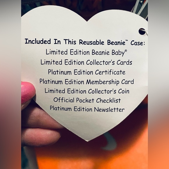 NWT Platinum Beanie Baby Membership (errors) (rare) 1st year - Picture 7 of 11